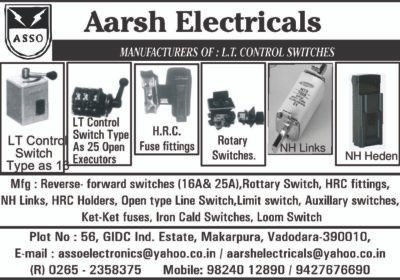 ELECTRICAL-SWITCHGEARS-AARSH-ELECTRICALS.-VADODARA