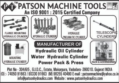 HYDRAULIC-MACHINERY-MFG.-PARTS-PATSON-MACHINE-TOOLS-VADODARA