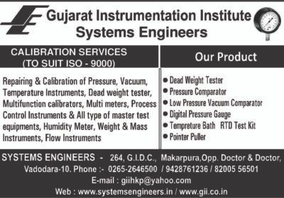 INSTRUMENTS-INSTRUMENTATIONS-SYSTEMS-ENGINEERS-VADODARA